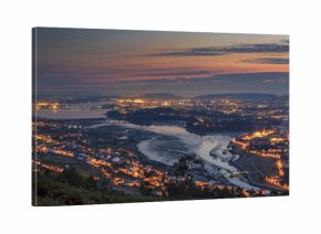 Ferrol Estuary Panorama Galicia Spain