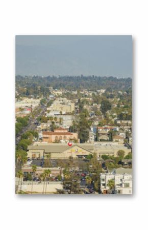 Aerial view of the cityscape of Highland Park