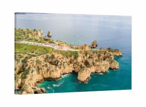 Aerial view from the Lighthouse in Ponta da Piedade, Lagos, Algarve, Portugal