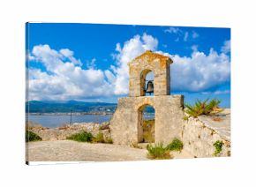 Lefkada Town as seen from the Lefkada Fortress Santa Maura - Agia Mavra tourist attraction near the island capital city