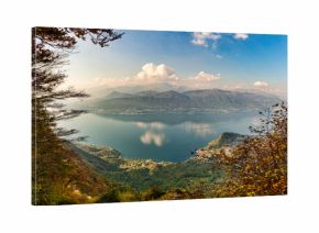 Aerial view on the lake Maggiore