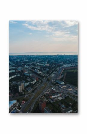 A view of the city from above