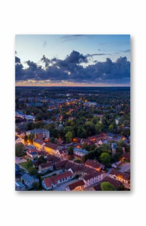 Kuldiga city in evening, Latvia.