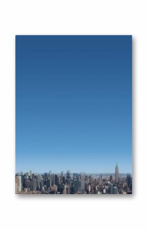 Aerial view of a city on a sunny day