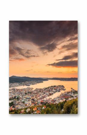 Cityspace of Bergen, panoramic view