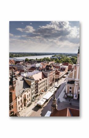 Poland - Torun, city divided by Vistula river between Pomerania