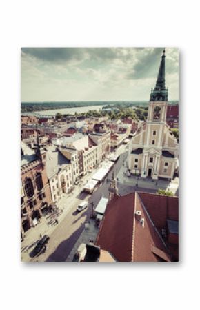 Poland - Torun, city divided by Vistula river between Pomerania