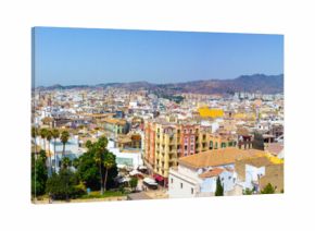 Panoramic city of Malaga, Spain