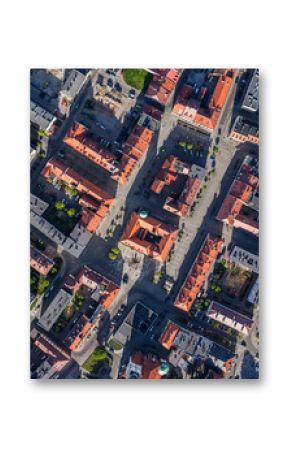 aerial view of Olesnica city