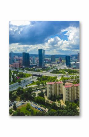 Ankara cityscape from aerial view 