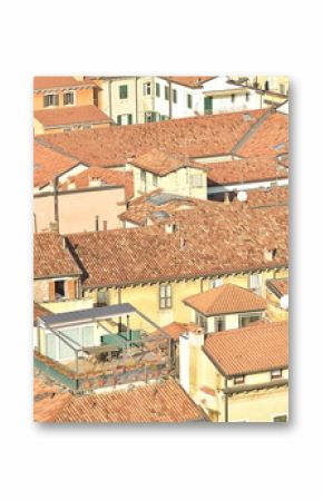 The roofs in the italian city