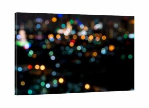blurred bokeh cityscape