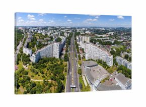 Panoramic view of Chisinau at the City Gates. Capital city of Re