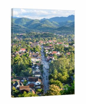 Top view of Luang Prabang, Laos