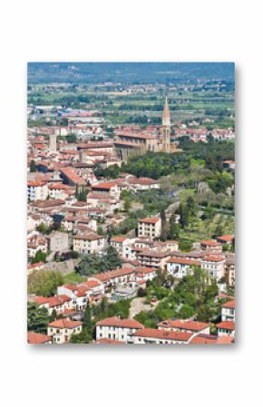 Panorama of the beautiful city of Arezzo in Tuscany - Italy