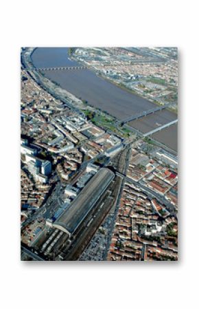 Aerial view of the city of Bordeaux, France