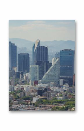 Aerial view of Mexico cityscape