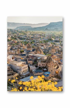 View over Goreme town in Cappadocia.