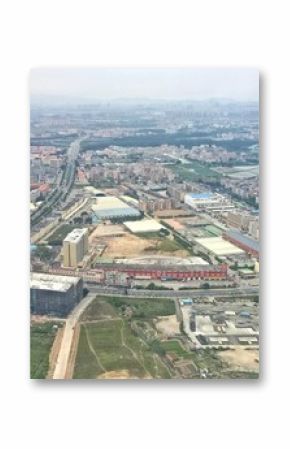 Bird's eye view of Chinese city