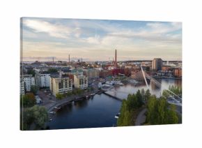 Tampere city top view