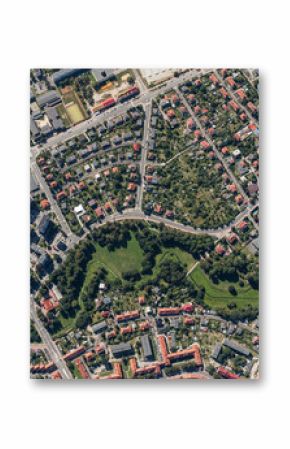 aerial view of the city center