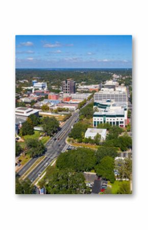 Aerial panorama Downtown Tallahassee Florida