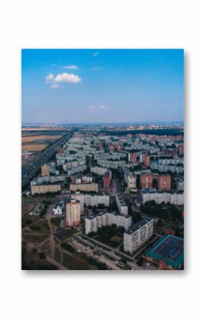 A view of the city from above