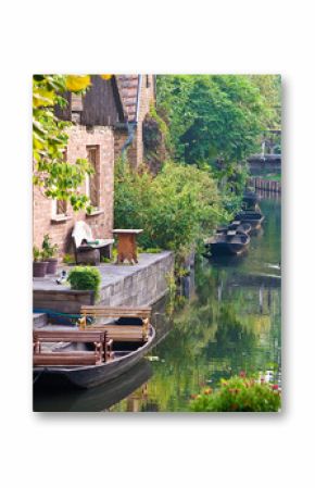 Boote im Spreewald