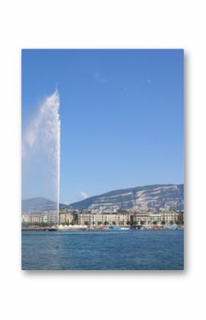 Jet d'Eau fountain in Geneva