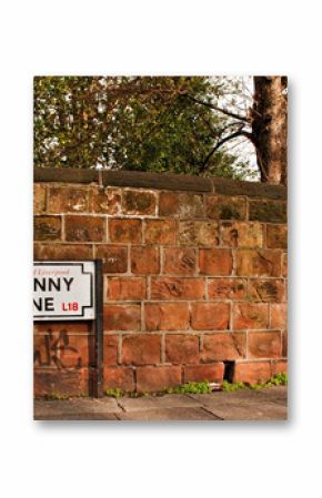 Penny Lane street sign Made famous by the Beatles song