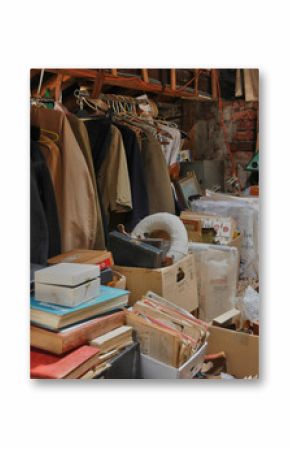 old objects in an attic in Normandie