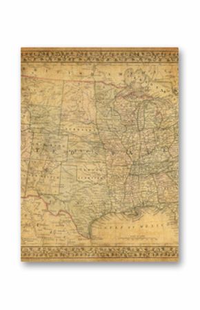 Archiwalne mapy Stanów Zjednoczonych 1867