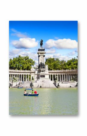 El retiro park in Madrid, Spain.