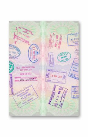 Retro Passport Stamps