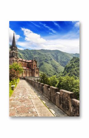 Basilica of Our Lady of Battles, Covadonga, Asturias, Spain.