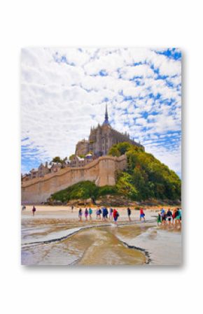 Mont saint Michel, traversée de la baie