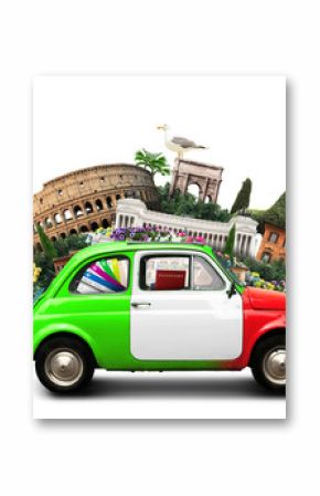Italy, attractions Italy and retro italian car