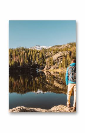 Tourist near Bear Lake in Colorado