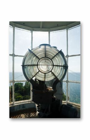 inside the top part of lengkuas island lighthouse