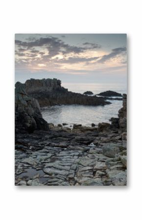 dramatic rocky coastline