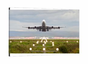Plane taking off from Manchester Airport