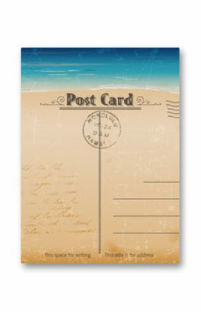 Vintage summer postcard.
