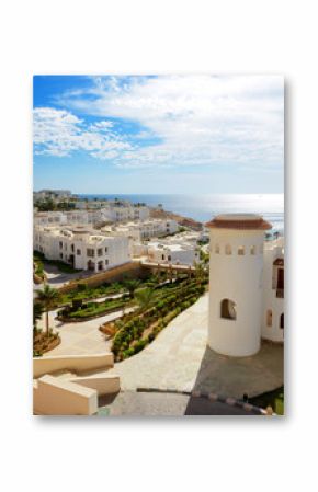 Building of the luxury hotel, Sharm el Sheikh, Egypt