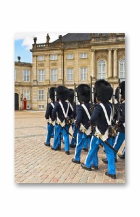 Royal Guard in Copenhagen in Denmark