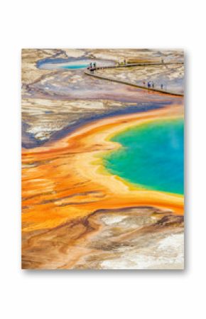 Grand Prismatic pool in Yellowstone National Park