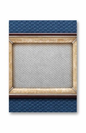 old frame on a colored background