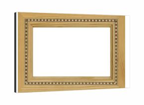 Empty picture frame with a decorative pattern