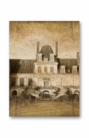 Château de Fontainebleau, style photo ancienne