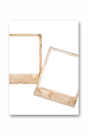 Instant photo frames isolated on white background