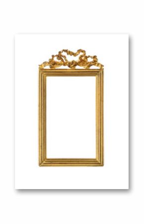 Ribbon Bow Crown Gold Picture Frame